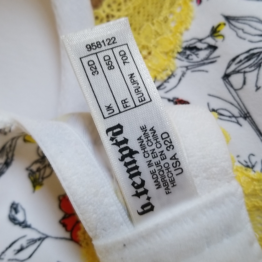 NWOT b.tempt'd Bra & Panty Set - SZ 32D/S - Picture 5 of 12